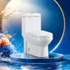The white toilet is made by high-temperature firing with a bright and clean glaze. It is a water-saving toilet specially designed for bathrooms Specification image